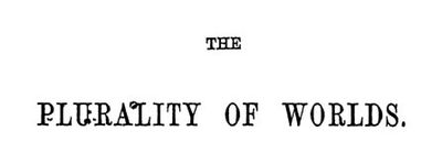Cover of Other Worlds Than Ours: The Plurality of Worlds Studied Under the Light of Recent Scientific Researches