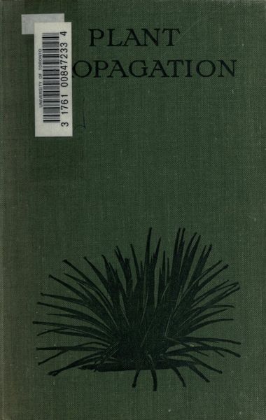 Cover of Plant Propagation: Being a Description of the Various Methods of Increasing Plants