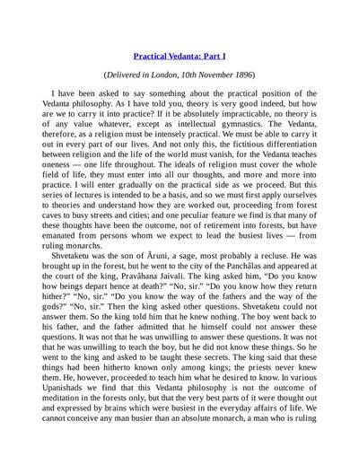 Cover of Practical Vedanta