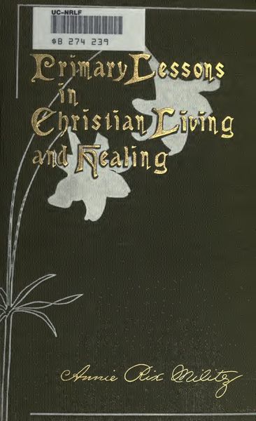Cover of Primary Lessons in Christian Living and Healing