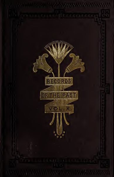 Cover of Records of the Past, Vol. 10 (Old Series): Egyptian and Assyrian Texts incl. The Book of Hades and the Magic Papyrus
