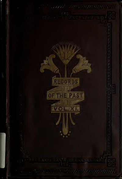 Cover of Records of the Past, Vol. XI (Old Series): Assyrian Texts