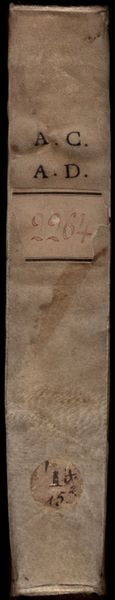 Cover of Recueil de traites d'alchimie: Grosparmy, Grutard and Others (Bibliotheque Sainte-Genevieve MS 2264)
