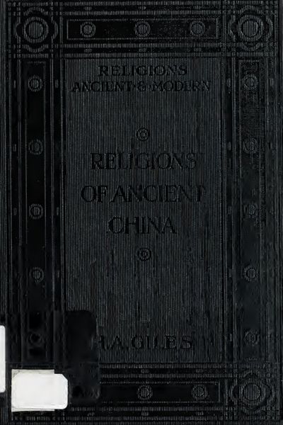 Cover of Religions of Ancient China