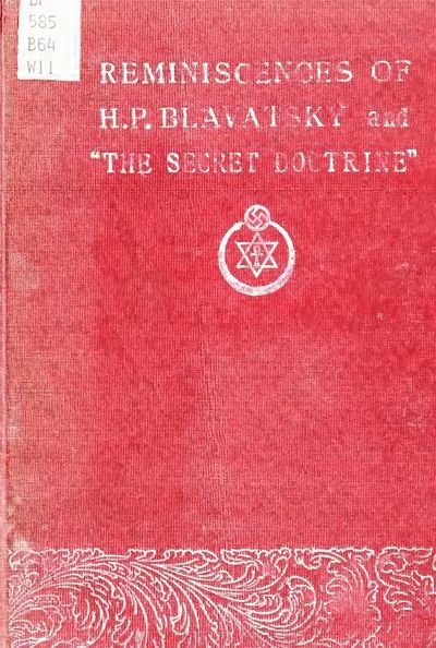 Cover of Reminiscences of H. P. Blavatsky and "The Secret Doctrine"