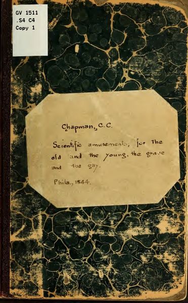 Cover of Scientific Amusements for the Old and the Young, the Grave and the Gay