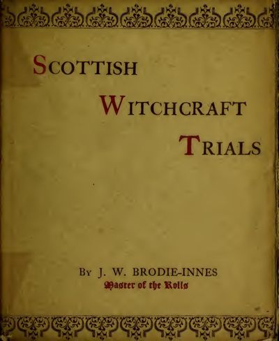 Cover of Scottish Witchcraft Trials