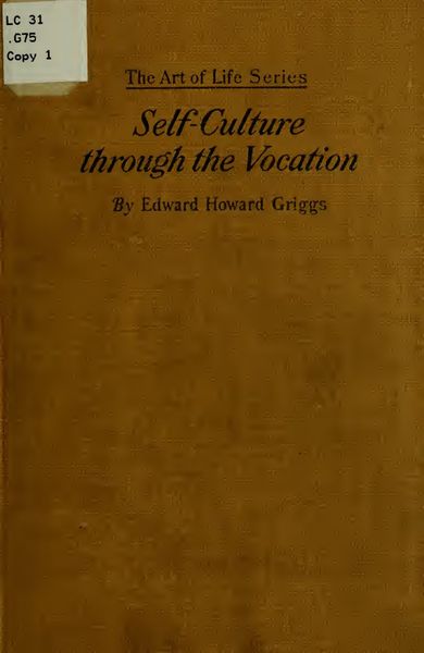 Cover of Self-Culture Through the Vocation