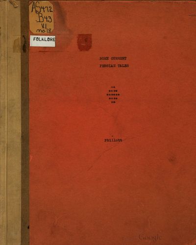 Cover of Some Current Persian Tales