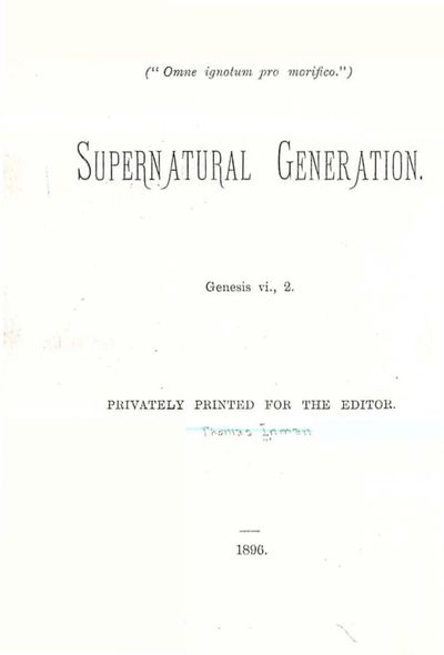 Cover of Supernatural Generation