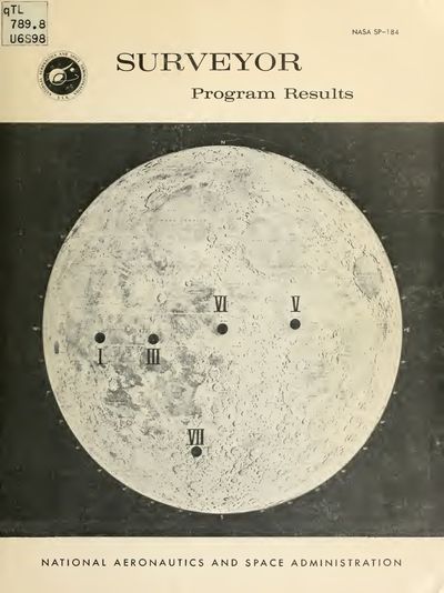 Cover of Surveyor Program Results (NASA SP-184)