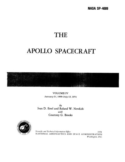 Cover of The Apollo Spacecraft: A Chronology, Vol. IV (NASA SP-4009)