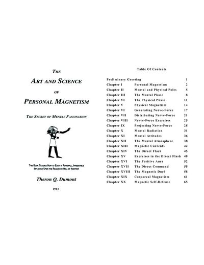 Cover of The Art and Science of Personal Magnetism: The Secret of Mental Fascination