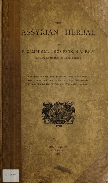 Cover of The Assyrian Herbal