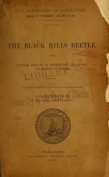 Cover of The Black Hills Beetle: With Further Notes on Its Distribution, Life History, and Methods of Control