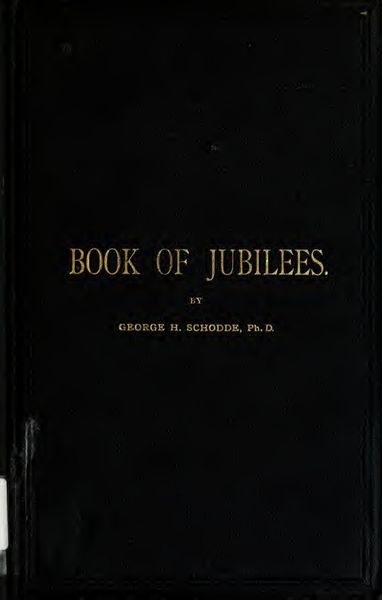 Cover of The Book of Jubilees, Translated from the Ethiopic