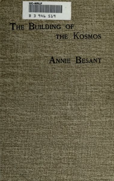 Cover of The Building of the Kosmos and Other Lectures