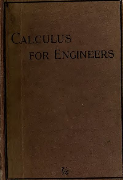 Cover of The Calculus for Engineers