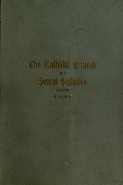 Cover of The Catholic Church and Secret Societies
