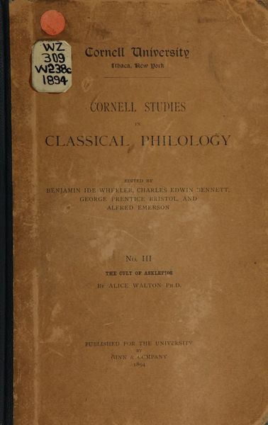 Cover of The Cult of Asklepios