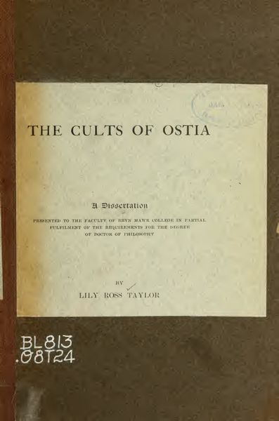 Cover of The Cults of Ostia