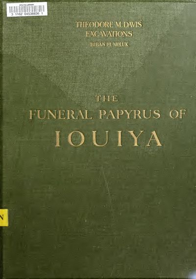 Cover of The Funeral Papyrus of Iouiya