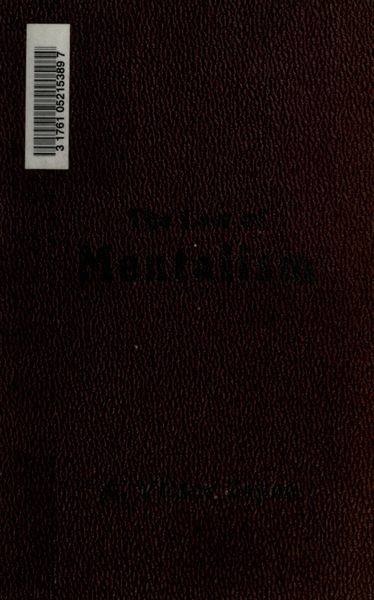 Cover of The Law of Mentalism