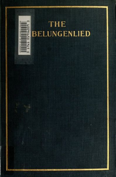 Cover of The Nibelungenlied (Lettsom's Translation)