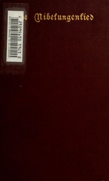 Cover of The Nibelungenlied