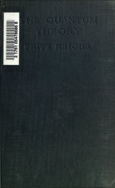Cover of The Quantum Theory (Reiche)