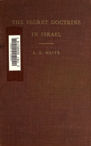 Cover of The Secret Doctrine in Israel
