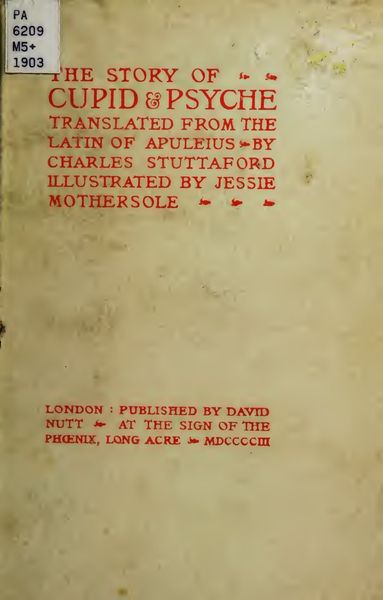 Cover of The Story of Cupid and Psyche