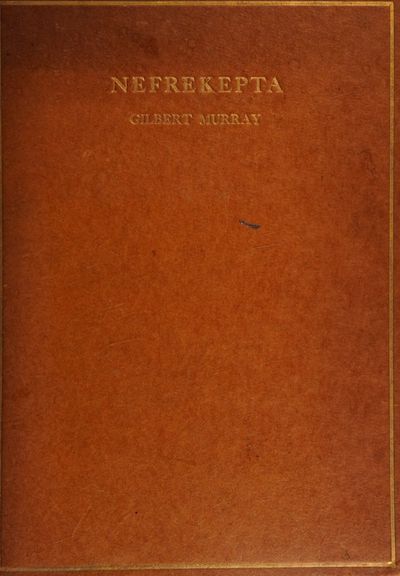 Cover of The Story of Nefrekepta from a Demotic Papyrus, Put into Verse