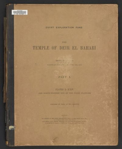 Cover of The Temple of Deir el Bahari, Part 1