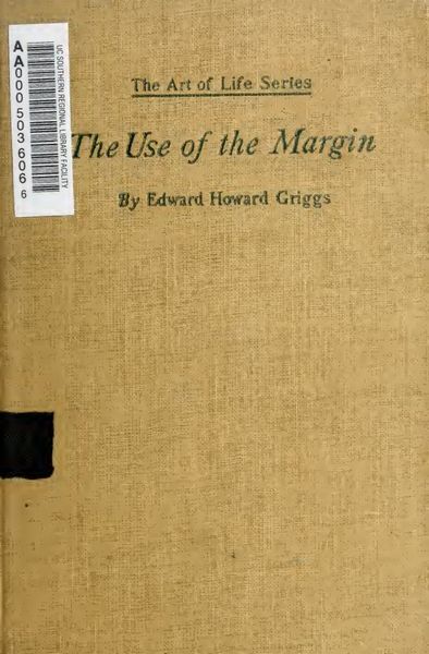 Cover of The Use of the Margin