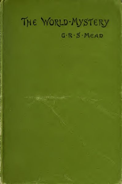 Cover of The World-Mystery: Four Essays