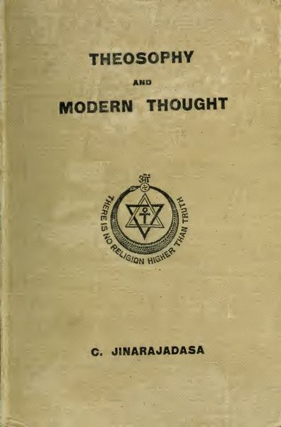 Cover of Theosophy and Modern Thought