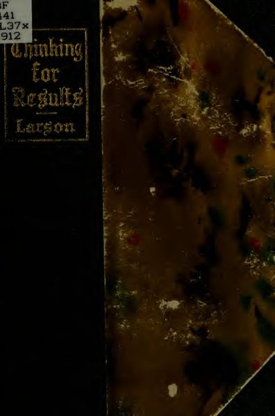 Cover of Thinking for Results
