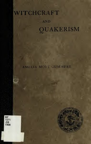 Cover of Witchcraft and Quakerism