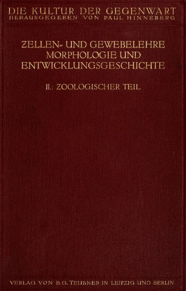 Cover of Zellen- und Gewebelehre, Morphologie und Entwicklungsgeschichte