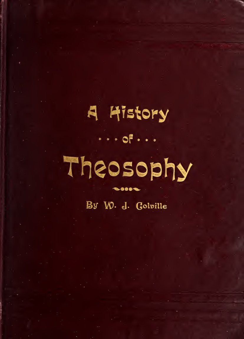 Cover of A History of Theosophy