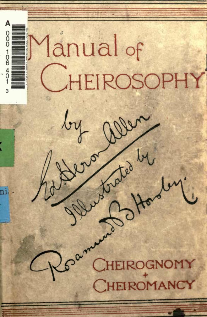 Cover of A Manual of Cheirosophy