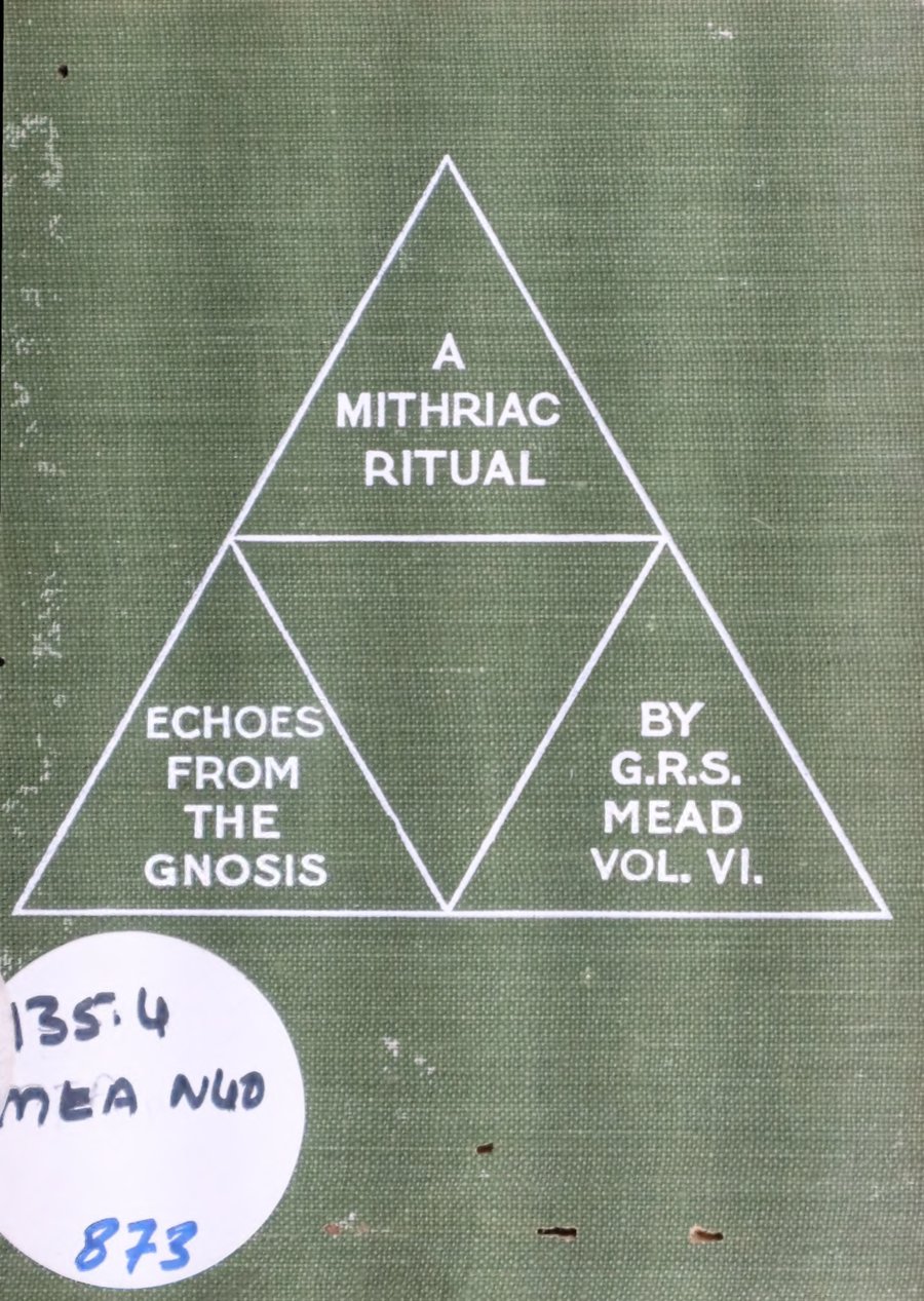 Cover of A Mithriac Ritual