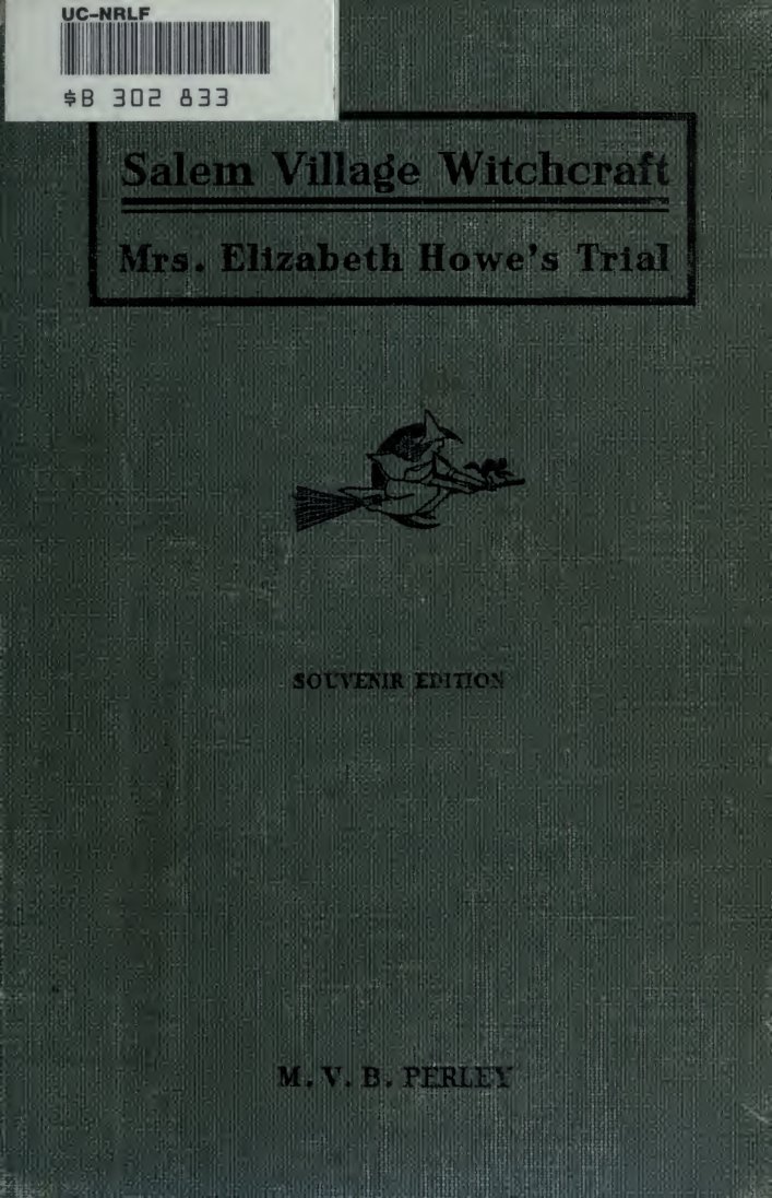 Cover of A Short History of the Salem Village Witchcraft Trials