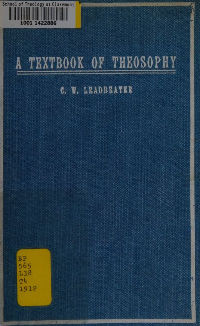 Cover of A Textbook of Theosophy