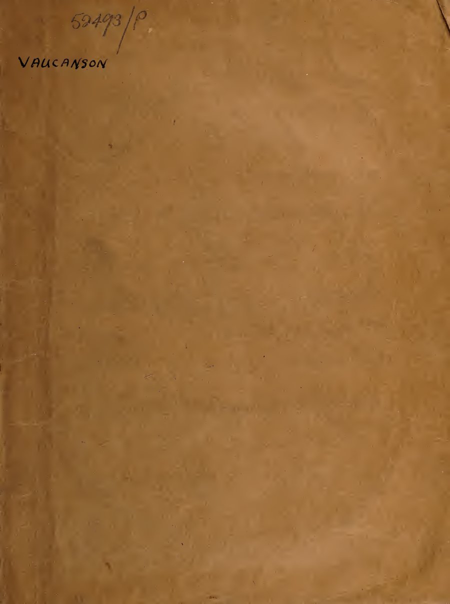 Cover of An Account of the Mechanism of an Automaton, or Image Playing on the German-Flute