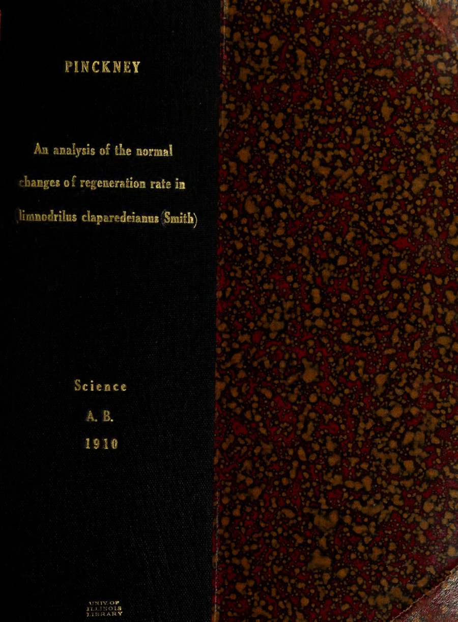 Cover of An Analysis of the Normal Changes of Regeneration Rate in Limnodrilus Claparedeianus