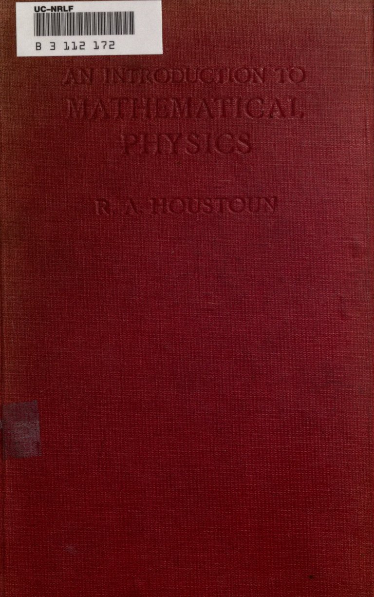 Cover of An Introduction to Mathematical Physics