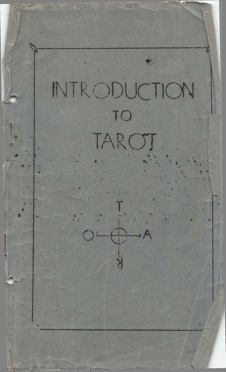 Cover of An Introduction to the Study of the Tarot