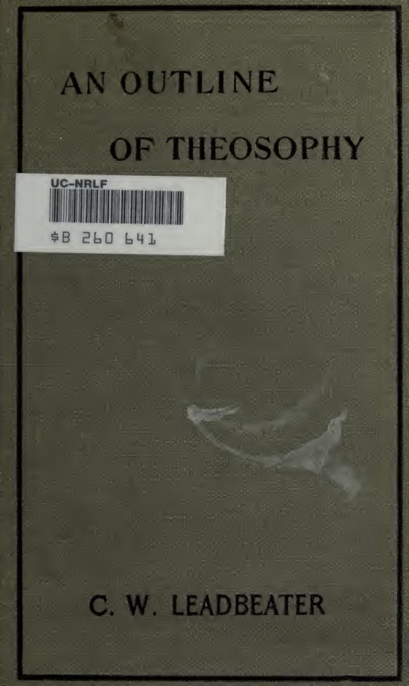 Cover of An Outline of Theosophy